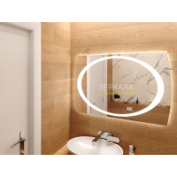 Зеркало для ванной с подсветкой Авелино СТ 120х80 см