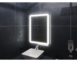 Зеркало с подсветкой для ванной комнаты Вияна 70х90 см