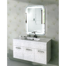 Зеркало с подсветкой в ванную комнату Эстер 70х100 см